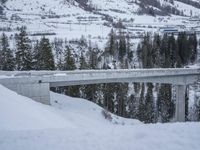 Snowy Road in Germany's Alps