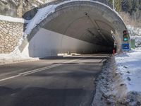 Snowy Road in Germany Alps - Winter Landscape (001)