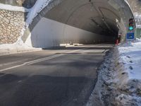 Snowy Road in Germany Alps Winter Landscape 002