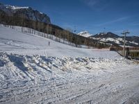 Snowy Road in the Alps
