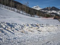 Snowy Road in the Alps