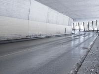 Snowy Road in Metropolitan Area During Winter