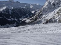 Snowy Road in Mountain Landscape: France, Europe