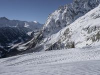 Snowy Road in Mountain Landscape: France, Europe