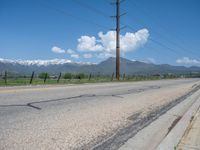 Snowy Road in Utah, USA: A Rural Landscape