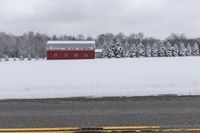 Snowy Road in Uxbridge, Ontario