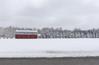 Snowy Road in Uxbridge, Ontario