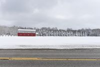 Snowy Road in Uxbridge, Ontario