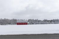 Snowy Road in Uxbridge, Ontario