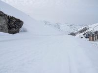 Snowy Winter Landscape in the French Alps