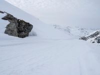 Snowy Winter Landscape in the French Alps