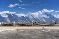 Solar Power Plant in Spain with Asphalt Road