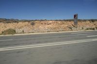 South Africa Asphalt Road Through Concrete Desert