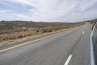 South Africa Landscape: Endless Road with Clouds