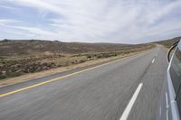 South Africa Landscape: Endless Road with Clouds