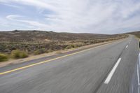 South Africa Landscape: Endless Road with Clouds