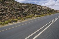 South Africa Landscape: Yellow Desert and Majestic Mountains