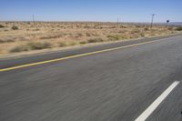 South African Plains: A Road Towards the Horizon and Clear Skies