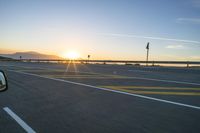 South Africa Sunrise: Road Landscape Bathed in Sunlight