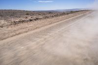 South African Desert: Barren Terrain and Endless Road