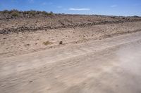 South African Desert: Barren Terrain and Endless Road