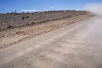 South African Desert: Barren Terrain and Endless Road