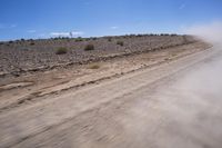 South African Desert: Barren Terrain and Endless Road