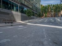 Spain's Architecture: Modern Office Building Casting a Shadow