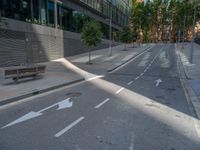 Spain's Architecture: Modern Office Building Casting a Shadow