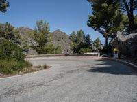 Spain's Asphalt Road: Curves and Nature Landscape