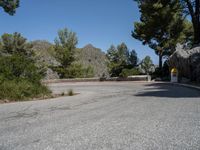 Spain's Asphalt Road: Curves and Nature Landscape