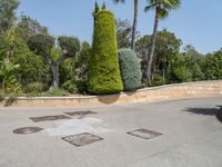 Spain Asphalt Road in Residential Area of Europe