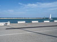 Spain's Barcelona Coastline: A Jetty and Pier