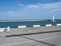 Spain's Barcelona Coastline: A Jetty and Pier