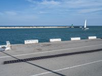 Spain's Barcelona Coastline: A Jetty and Pier