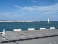 Spain's Barcelona Coastline: A Jetty and Pier