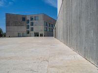 Business District Road with Office Buildings in Spain