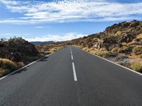 Road in the Canary Islands, Spain: Traversing the Mountain Landscape