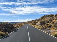 Road in the Canary Islands, Spain: Traversing the Mountain Landscape