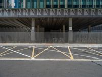 parking space near the front of an office building on a sunny day in the city