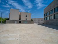 Spain: Clear Sky Over a Modern Office Building