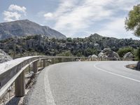 Mountain Road in Spain: Clear Sky and Scenic Views