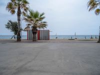 Coastal Concrete Surface in Spain: A View of Barcelona Beach