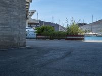 Spain's Coastal Charm: Pier, Road, and Underpass