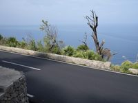 Coastal Road in Spain: Blue Ocean and Bridge
