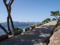 Spain Coastal Road: Clear Sky Along the Coastline