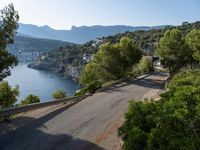 Spain's Coastal Road: Clear Sky and Ocean View