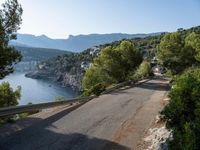 Spain's Coastal Road: Clear Sky and Ocean View