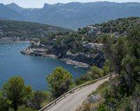 Coastal Road in Spain: Elevated Landscape