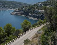 Coastal Road in Spain: Elevated Landscape